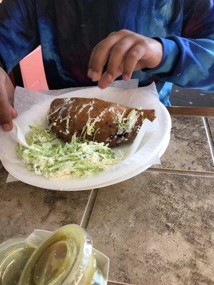 Steak quesadilla, really like an empanada.  Magic.