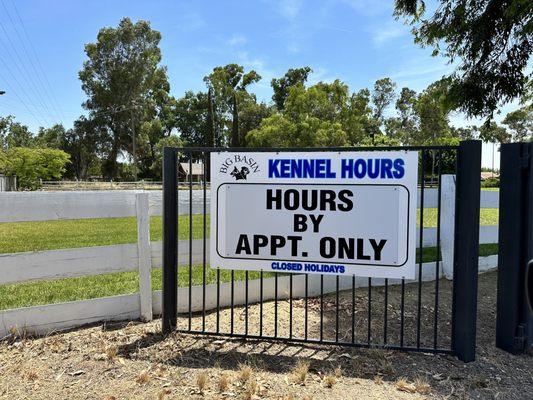 Gate Sign