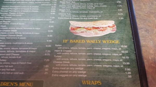 Get this, the baked Wally wedge!