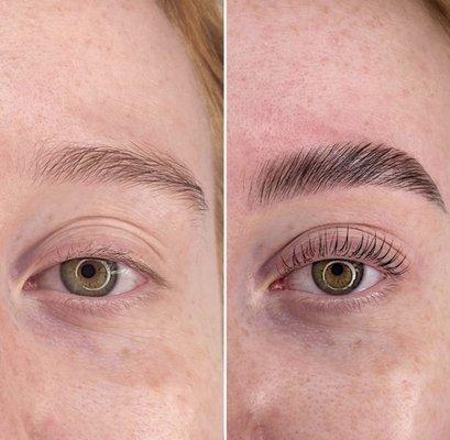 Brow lamination & lash lift