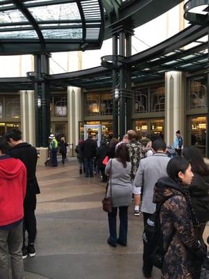 A metal detector to get in the theater?! Come early, because the line to get in moves slow.