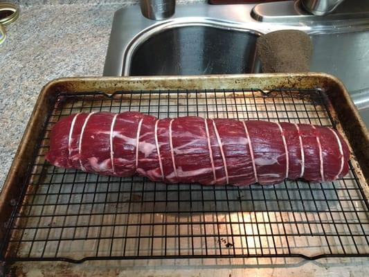 Whole tenderloin roast I cut down and trimmed out.