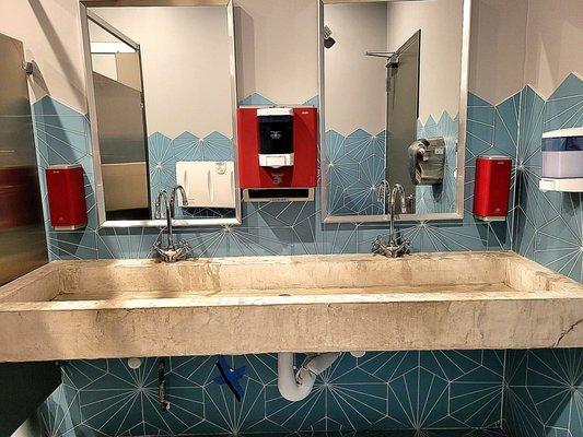 Women's restroom sink