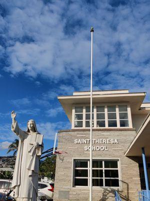 The church is associated with the school