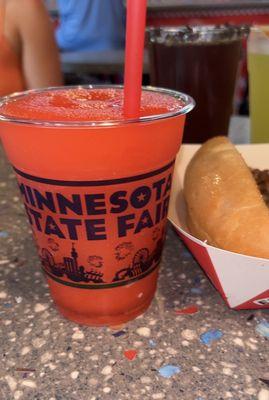 A Strawberita alcoholic slushy