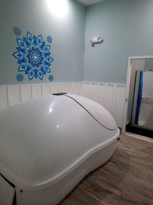 This is the sensory deprivation tank.