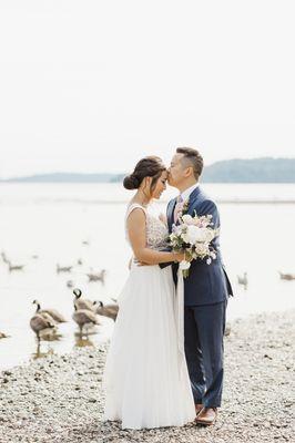 Asian bridal hair updo