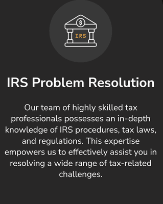 IRS Problem Resolution Services