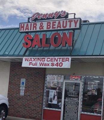 Front of salon