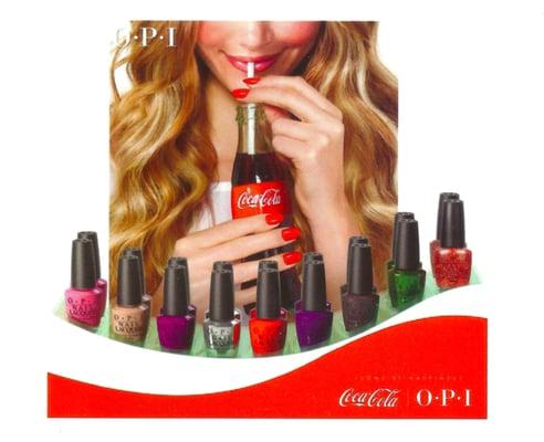 Nine new Coca-Cola inspired OPI Nail Colors