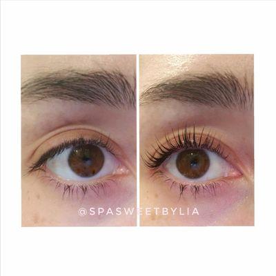 Keratin Lash Lift Results lasting 6-8 weeks!