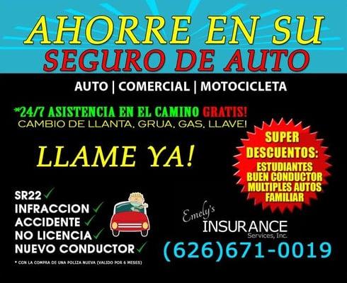 Are you searching for auto insurance? Not sure of how to choose the right coverage? Give us a call we can help you 626.671.0019