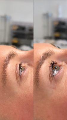 Keratin lash lift and tint