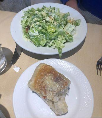 Caesar salad with there delicious bread