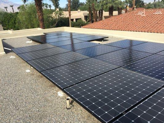 The difference between cleaned solar panels and dirty ones