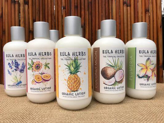 Our lotions are wonderfully hydrating and quite the tropical treat!