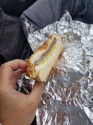 Sausage, egg and cheese