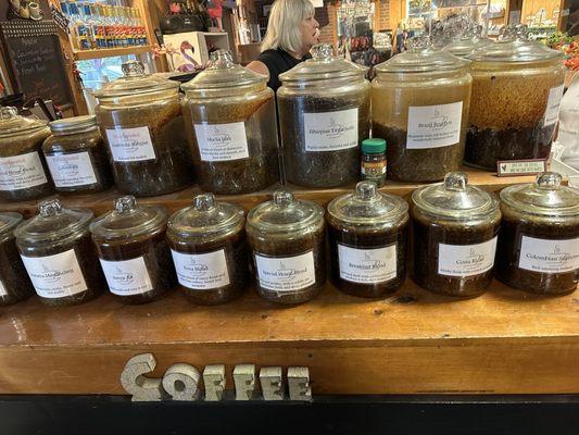 Coffee ground selections