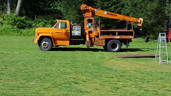 We now have two boom trucks