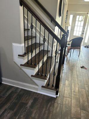 New stairs installed & stained