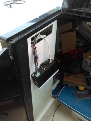 Boat radio install