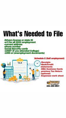 What's required to file your taxes