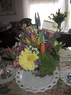 Bright spring flowers for my work-anniversary from McCormicks! April 2023