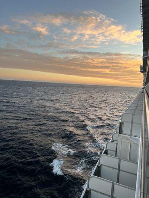 View from the balcony on Deck 10