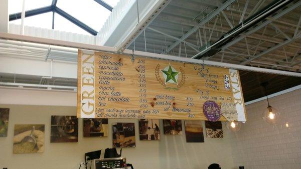 Menu (at the Public Market)