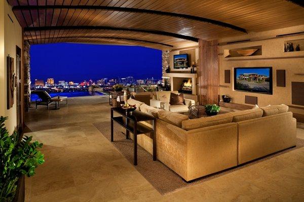 Let the outside in your living room with an incredible strip view.