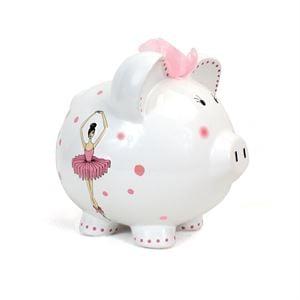 Tiny dancers will absolutely adore this piggy bank which features ballerina an adorable dancer. http://goo.gl/MizdHJ