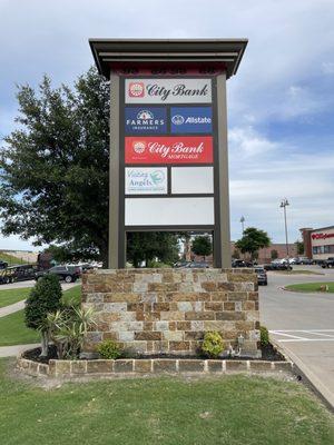 Pylon signs are seen from the street before they see the storefronts.