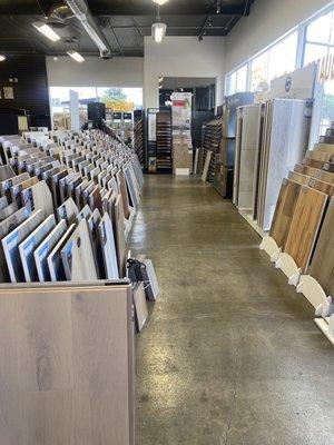 Large Sectional of Flooring