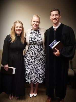 Rev. Whitney Peper, Children's Ministry Director, Alyssa Sandlin, and Rev. Parker Zimmerman