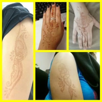 Some of the henna Priti did at my daughter's birthday party! She was a hit at the birthday party and we loved her work!