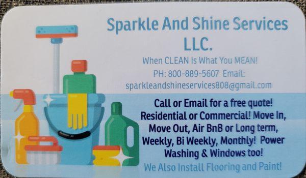 Sparkle And Shine Services