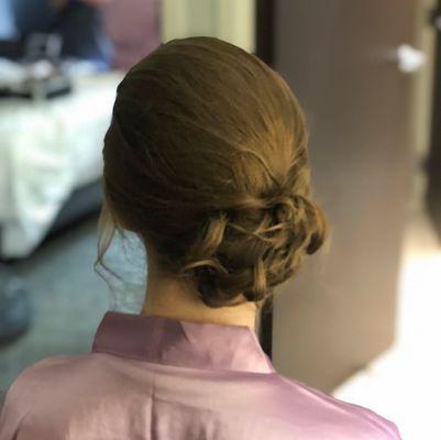 Bridal party updo!