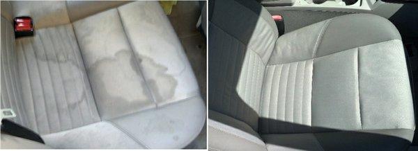 Upholstery stain removal. Shampoo with the best products!