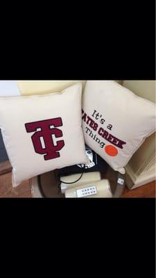 One of the few places to find local high school logo items.