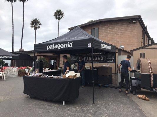 A catering event at Patagonia's lunch in.