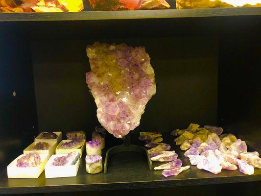 Amethyst crystals