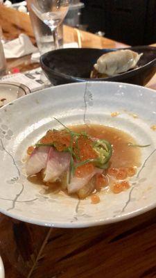 Hamachi crudo