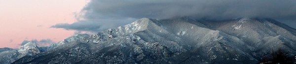 Taos Mountain after a winter storm.