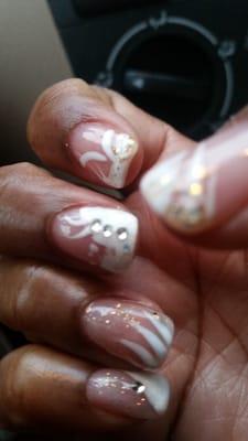 I told the owner  Janice that l wanted a french manicure but make it different.  She definitely did that.  I love it!