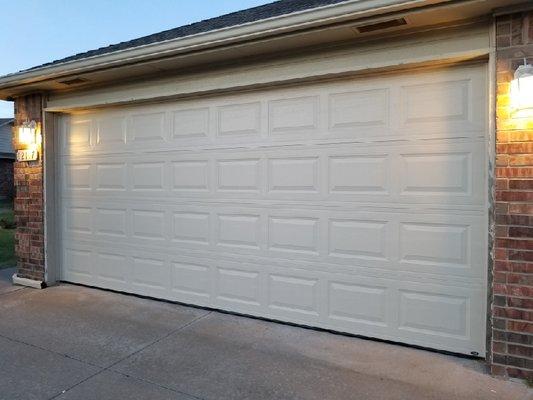 Residential Garage Door with a Raised Panel Design