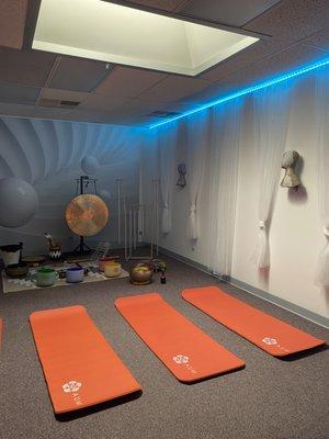 Group meditation room.