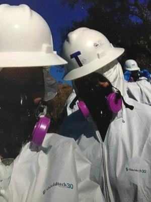 OSHA certified crews for Pandemic Operations with secured Personal Protective Equipments