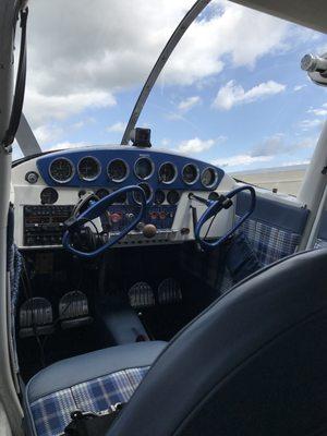 1950 Cessna 170A cockpit