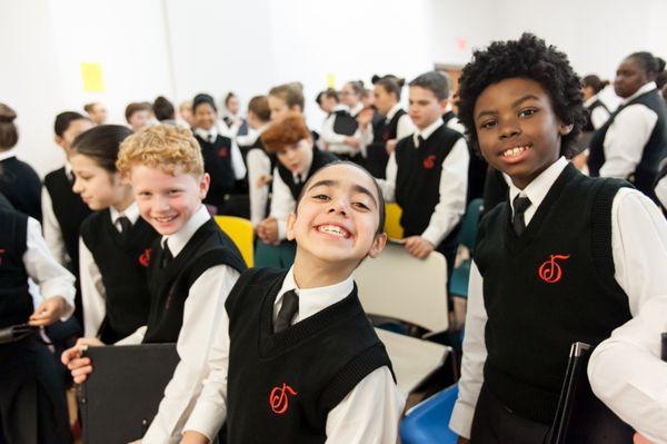 NCC students wait backstage before appearing with the American Youth Symphony, March 2016