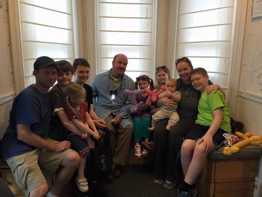 Every visit with the Humphrey family is like Kids Day!! We are happy to have this super nice family for patients!